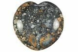 Polished Maligano Jasper Heart - Excellent Polishing #311938-1